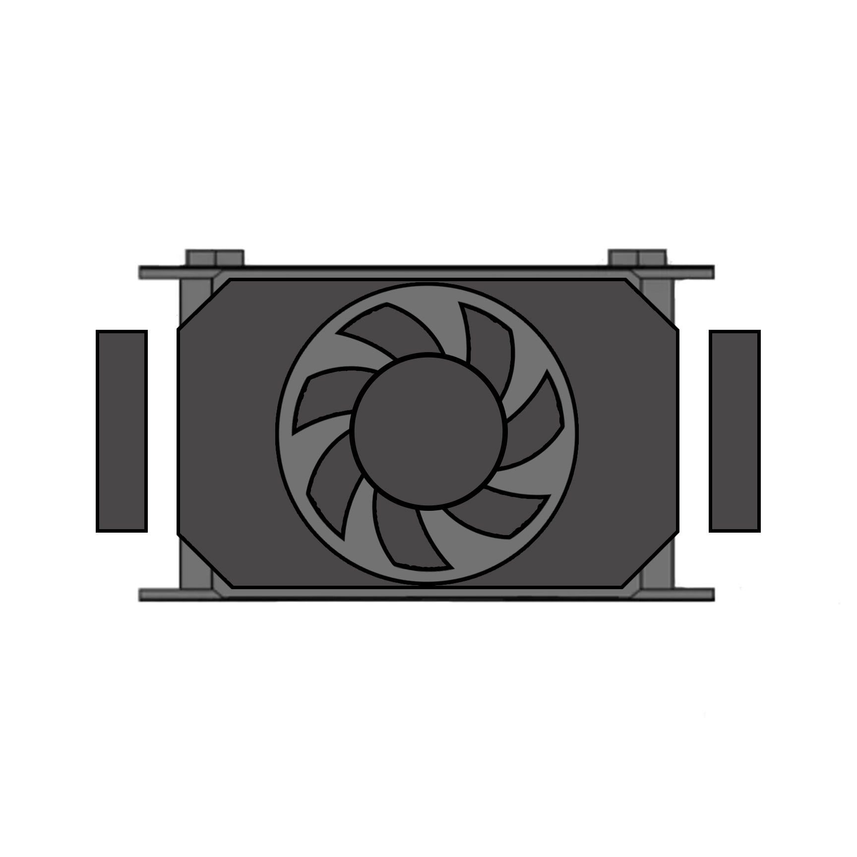 Setrab Mounting Bracket Kit – Easy Install For 9-Series Oil Coolers & Fanpacks